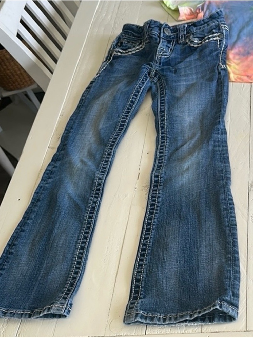 Rock & Roll cowgirl bling jeans size 7 girls
